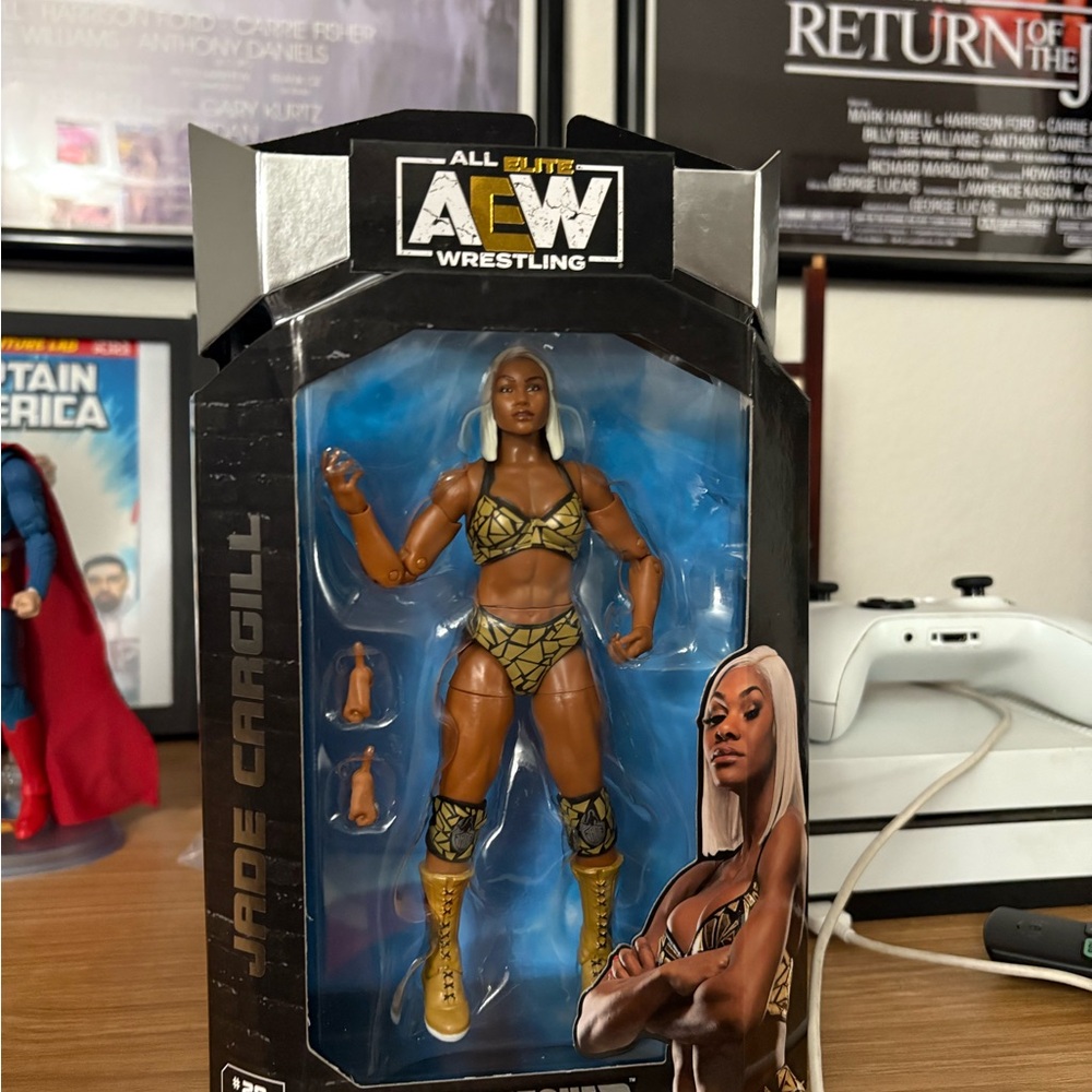 AEW Jade Cargill Action Figure - Black and Gold